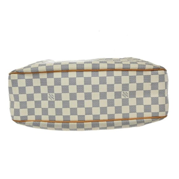 LOUIS VUITTON Siracusa MM Shoulder Bag Damier Azur Leather White - Picture 6 of 16